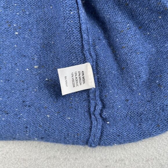 J.Jill Sweater Womens XS Blue Pure Jill 3/4 Sleeve One Button Wool Cardigan - Picture 8 of 12